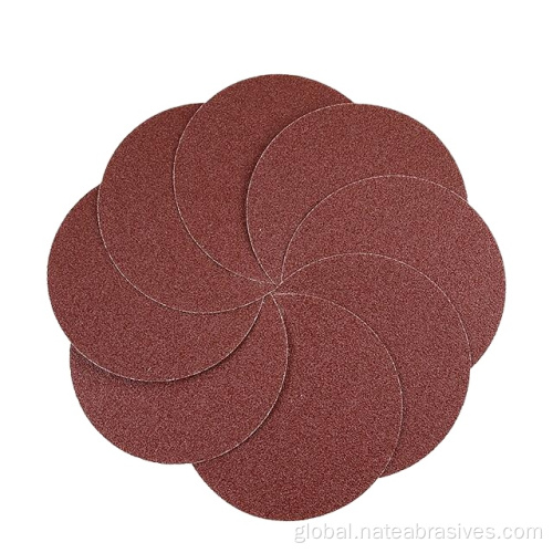 Zirconium Corundum Abrasive Pads 5Inch Red Sanding Paper Disc Furniture Polishing Disc Manufactory